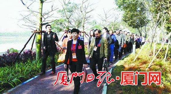 厦门日报：同安区人大代表视察重点项目——同安主城区慢行系统示范段